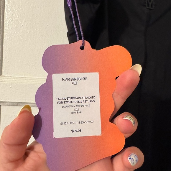 Fabletics Shaping Swim Demi Black One Piece swimsuit Sz XL - Picture 9 of 9